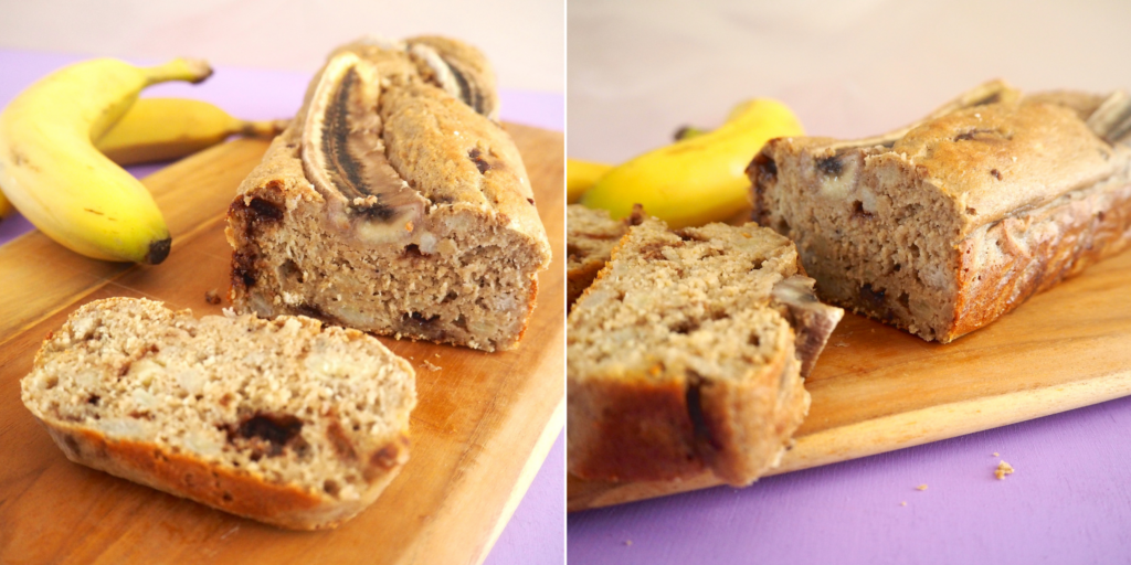 Laktose og glutenfrit bananbrød med chokolade | Cakewoman.dk